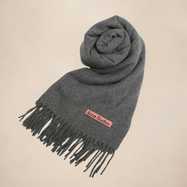 アクネ ストゥディオズ Acne Studios マフラー CA0156-990-GREY レディース メンズ カシミヤ グレーメランジ WQ00053448