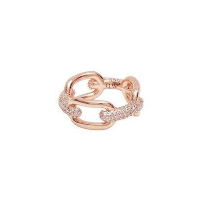 ダニエルウェリントン DANIEL WELLINGTON Crystal Link Ring 60 RG リング DW00400583 レディース メンズ 19号 ローズゴールド WQ00053460
