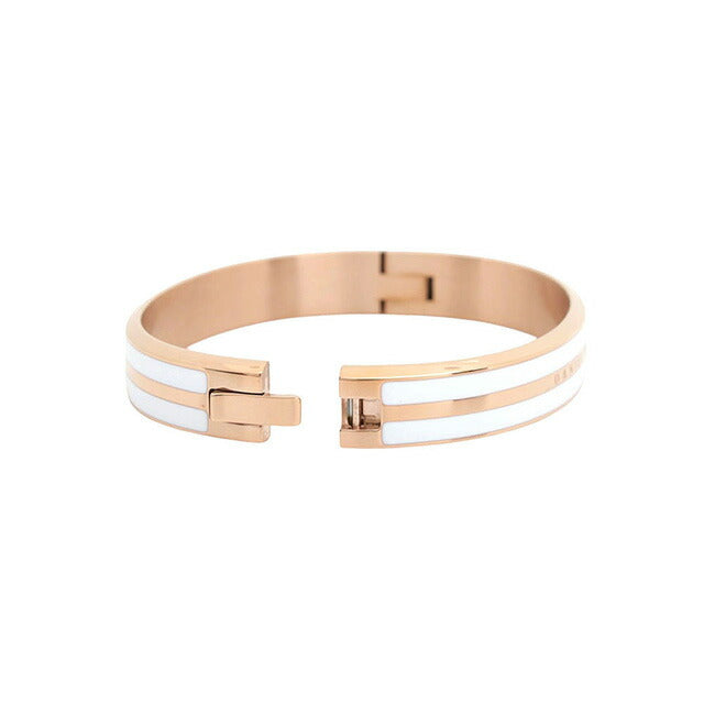 ダニエルウェリントン DANIEL WELLINGTON Emalie Infinite Bracelet White RG Large バングル DW00400246 レディース Lサイズ ホワイト ローズゴールド WQ00053754