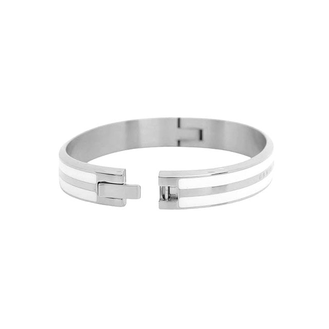 ダニエルウェリントン DANIEL WELLINGTON Emalie Infinite Bracelet White S Medium バングル DW00400248 レディース Mサイズ ホワイト シルバー WQ00053756