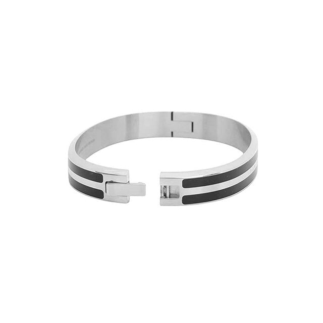 ダニエルウェリントン DANIEL WELLINGTON Emalie Infinite Bracelet Black S Large バングル DW00400255 レディース Lサイズ ブラック シルバー WQ00053758