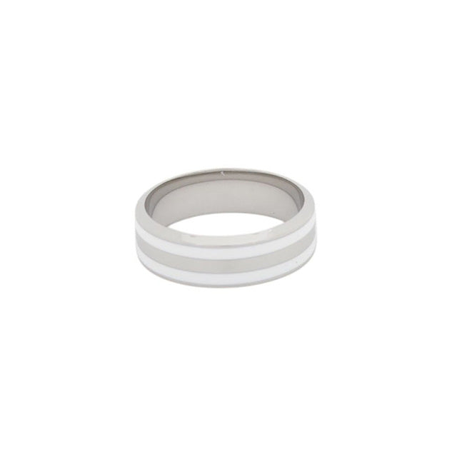 ダニエルウェリントン DANIEL WELLINGTON Emalie Ring Satin White S 56 リング アクセサリー 指輪 DW00400050 レディース メンズ シルバー ホワイト WQ00053806