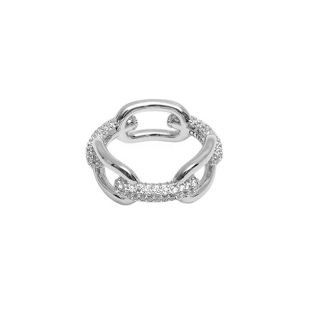 ダニエルウェリントン DANIEL WELLINGTON Crystal Link Ring 68 S リング DW00400623 レディース メンズ シルバー リング WQ00054019