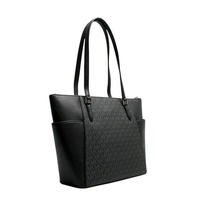 マイケルコース MICHAEL KORS CHARLOTTE LG TZ TOTE LEATHER トートバッグ 35T0SCFT3B-BLACK レディース ブラック WQ00054049