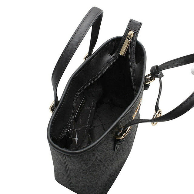 マイケルコース MICHAEL KORS JET SET TRAVEL XS CRYAL CONV TZ TOTE トートバッグ 35T9GTVT0B-BLACK レディース ブラック WQ00054051