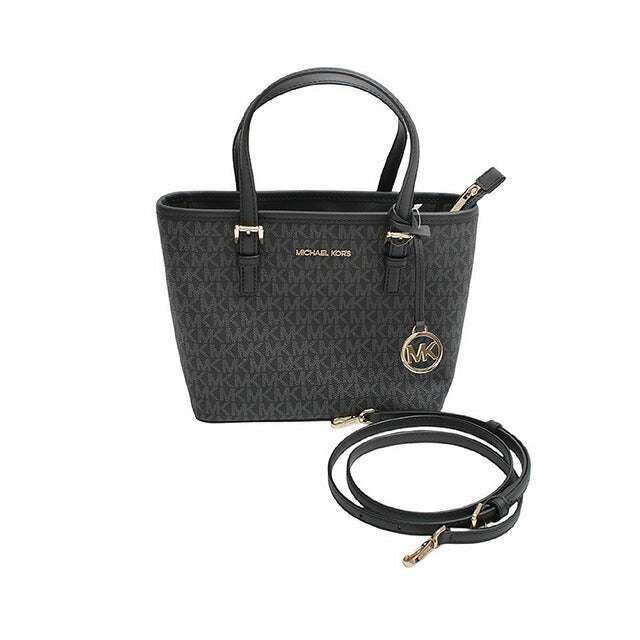 マイケルコース MICHAEL KORS JET SET TRAVEL XS CRYAL CONV TZ TOTE トートバッグ 35T9GTVT0B-BLACK レディース ブラック WQ00054051