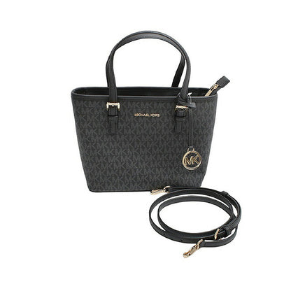 マイケルコース MICHAEL KORS JET SET TRAVEL XS CRYAL CONV TZ TOTE トートバッグ 35T9GTVT0B-BLACK レディース ブラック WQ00054051