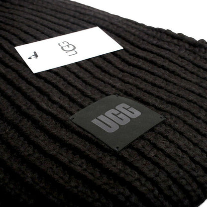 アグ UGG Chunky Rib Scarf マフラー 101106-BLK レディース メンズ ブラック マフラー WQ00054065