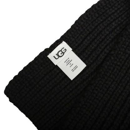 アグ UGG Chunky Rib Scarf マフラー 101106-BLK レディース メンズ ブラック マフラー WQ00054065