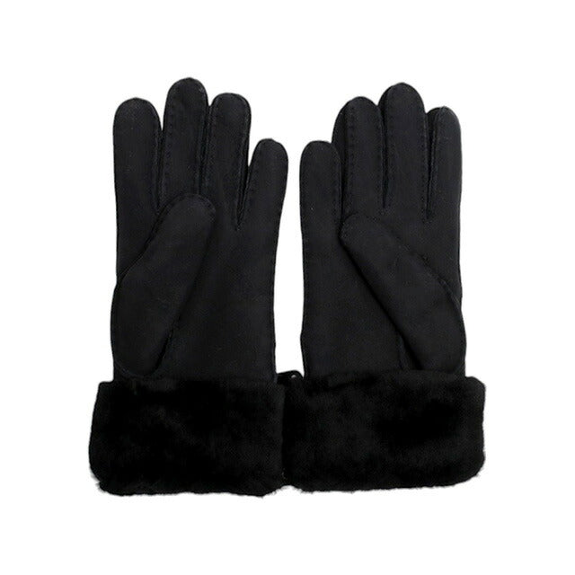 アグ UGG Turn Cuff Glove 手袋 17369-BLK レディース S シープスキン ブラック 手袋 WQ00054070