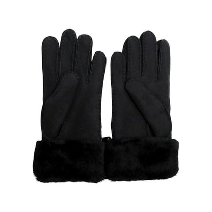 アグ UGG Turn Cuff Glove 手袋 17369-BLK レディース S シープスキン ブラック 手袋 WQ00054070