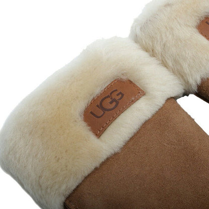 アグ UGG Turn Cuff Glove 手袋 17369-CHE レディース S シープスキン チェスナット 手袋 WQ00054071
