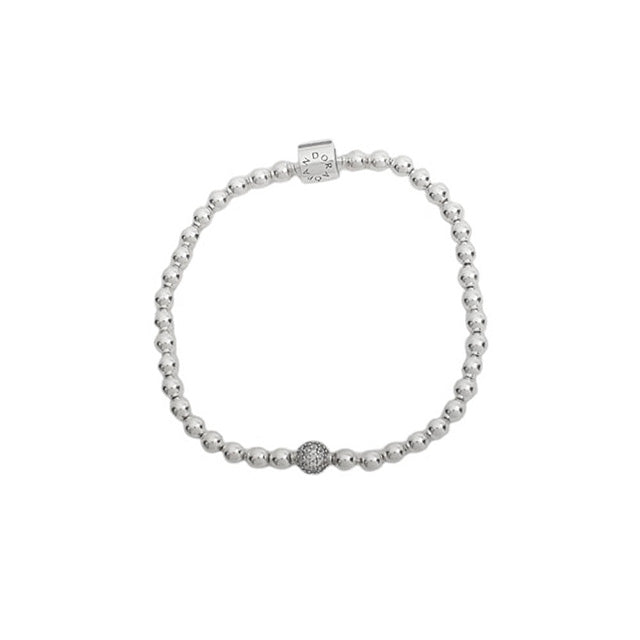 パンドラ PANDORA Beads &amp; Pav Bracelet アクセサリー ブレスレット 598342CZ-17 レディース シルバー WQ00054161