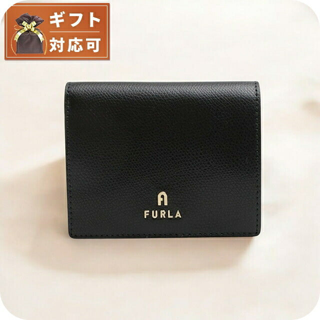 フルラ FURLA FURLA CAMELIA CONPACT WALLET S 二つ折り財布 WP00304-ARE000-O6000 レディース ブラック WQ00054304