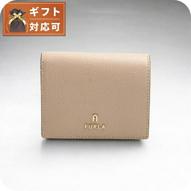 フルラ FURLA FURLA CAMELIA CONPACT WALLET S 二つ折り財布 WP00304-ARE000-B4L00 レディース ベージュ WQ00054305