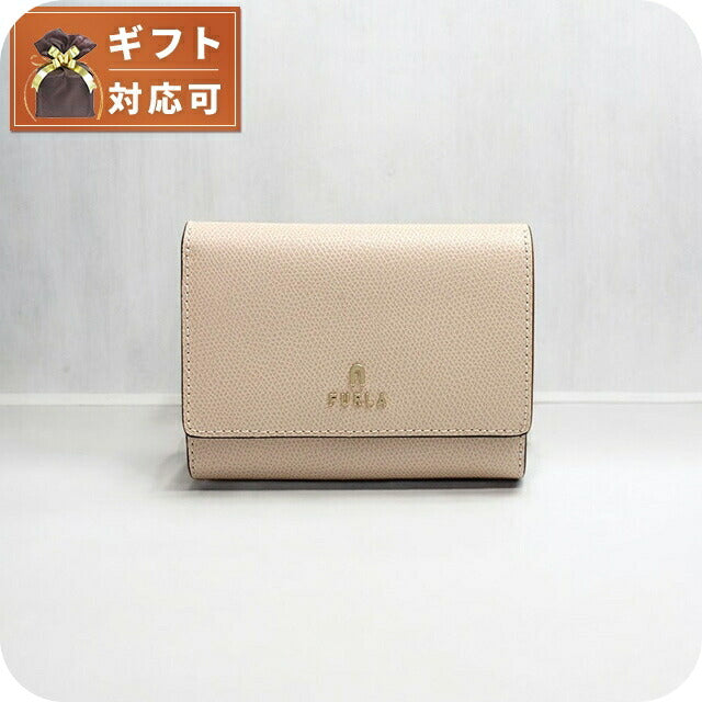フルラ FURLA FURLA CAMELIA CONPACT WALLET M 二つ折り財布 WP00325-ARE000-B4L00 レディース ベージュ WQ00054309