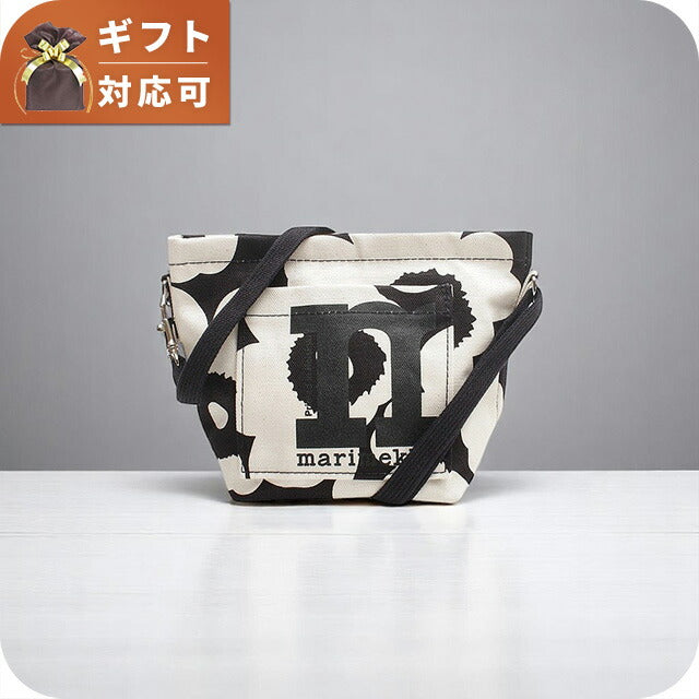 マリメッコ MARIMEKKO Mono Mini Crossbody Unikko ショルダーバッグ 92198-908 レディース ブラック WQ00054639