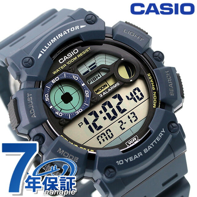 カシオ クオーツ WS-1500H-2AV 海外モデル メンズ 腕時計 ブランド カシオ デジタル ネイビー WS-1500H-2AVDF