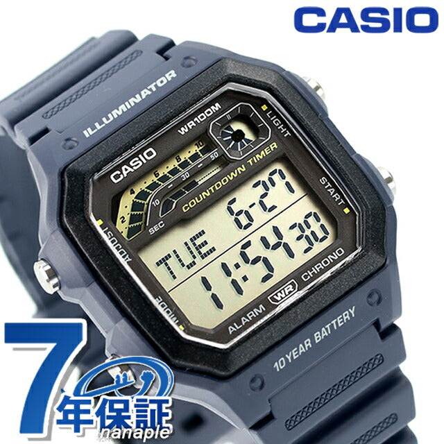 カシオ CASIO WS-1600H-2AV 海外モデル メンズ 腕時計 カシオ casio デジタル ネイビー WS-1600H-2AVDF