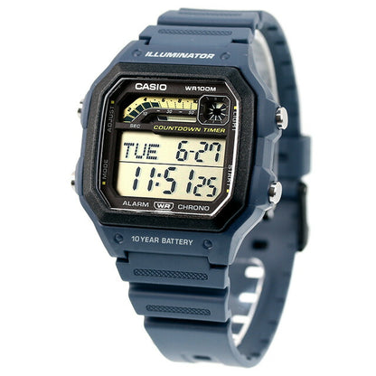 カシオ CASIO WS-1600H-2AV 海外モデル メンズ 腕時計 カシオ casio デジタル ネイビー WS-1600H-2AVDF