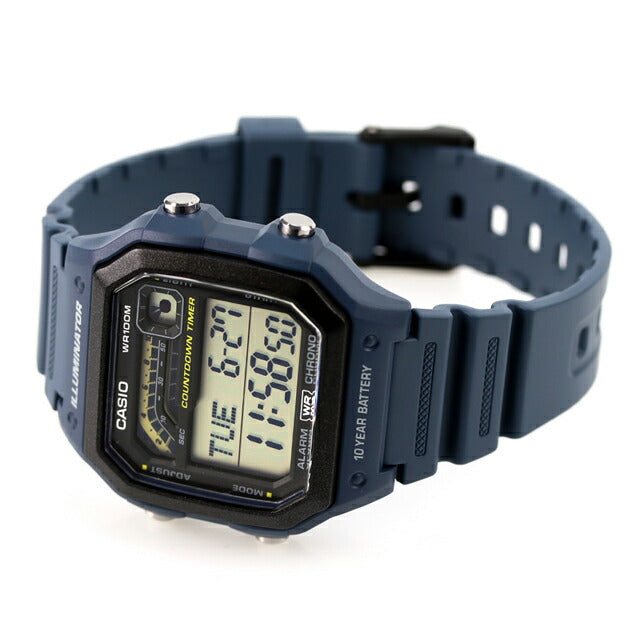 カシオ CASIO WS-1600H-2AV 海外モデル メンズ 腕時計 カシオ casio デジタル ネイビー WS-1600H-2AVDF