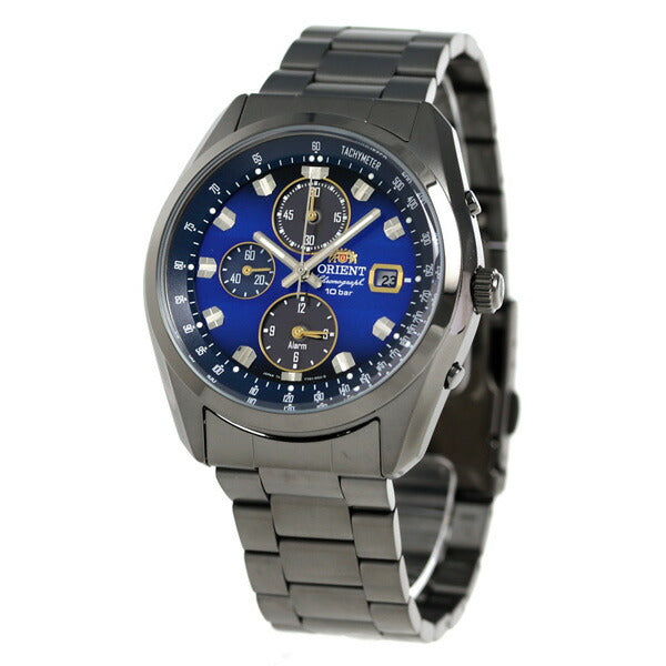 オリエント ネオセブンティーズ 42mm クロノグラフ ソーラー WV0081TY ORIENT 腕時計 ブルー WV0081TY