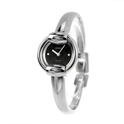 GUCCI グッチ バングル 時計 1400 レディース ブラック YA014511 YA014511