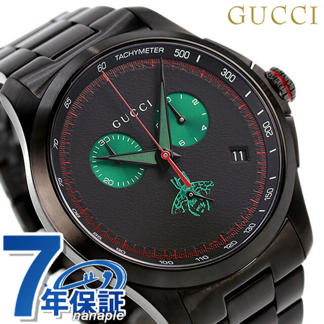 GUCCI グッチ 時計 Gタイムレス メンズ オールブラック YA126270 YA126270