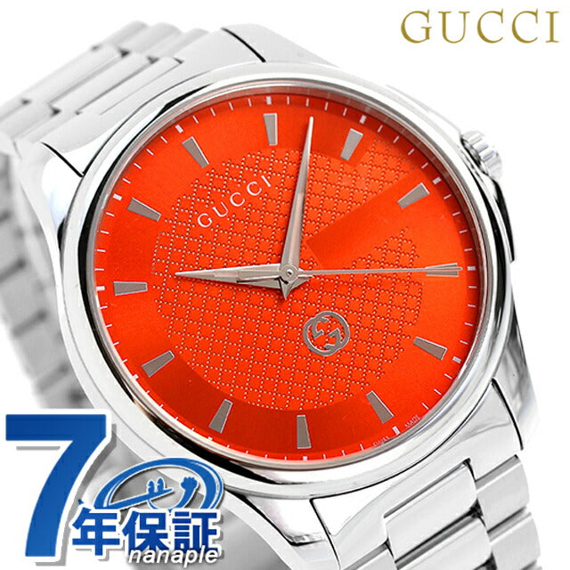 Gucci G Time Les Quartz Watch Brand Men YA126370由Analog Orange Switzerland制造