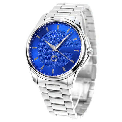 Gucci G Time Les Quartz观看品牌男士YA126371由Analog Blue Switzerland制造