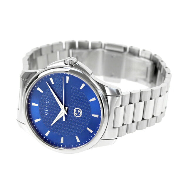 Gucci G Time Les Quartz观看品牌男士YA126371由Analog Blue Switzerland制造