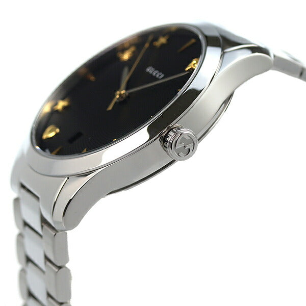 Gucci手表G时代38mm Bee Star Heart Heart Switzerland Quartz男士观看YA1264029A GUCCI