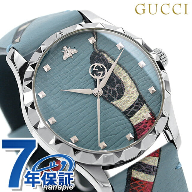 グッチ Gタイムレス クオーツ 腕時計 メンズ レディース 革ベルト GUCCI YA1264080 アナログ マルチカラー スイス製 YA1264080