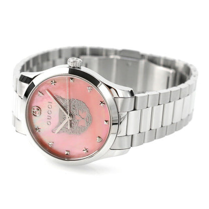 グッチ Gタイムレス クオーツ 腕時計 レディース GUCCI YA1264166 アナログ ピンクシェル スイス製 YA1264166