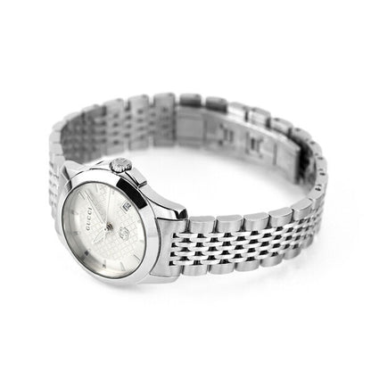 グッチ 時計 Gタイムレス 27mm クオーツ レディース 腕時計 ブランド YA1265028 シルバー YA1265028