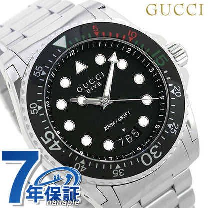 Gucci观看潜水石英男性观看品牌YA136208A