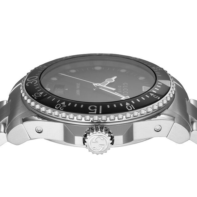 グッチ DIVE クォーツ 電池式 腕時計 ブランド メンズ GUCCI YA136301B アナログ ブラック 黒 スイス製 YA136301B