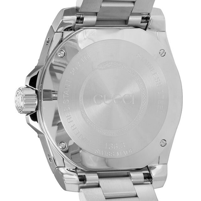 グッチ DIVE クォーツ 電池式 腕時計 ブランド メンズ GUCCI YA136301B アナログ ブラック 黒 スイス製 YA136301B