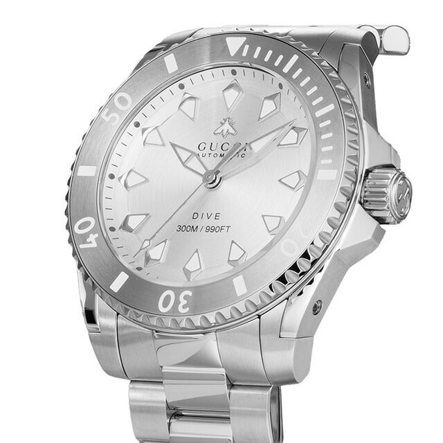 グッチ DIVE 自動巻き 腕時計 ブランド メンズ GUCCI YA136354 アナログ シルバー スイス製 YA136354
