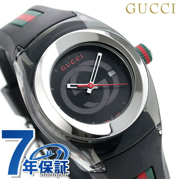 グッチ シンク 36mm レディース 腕時計 ブランド YA137301 ブラック YA137301