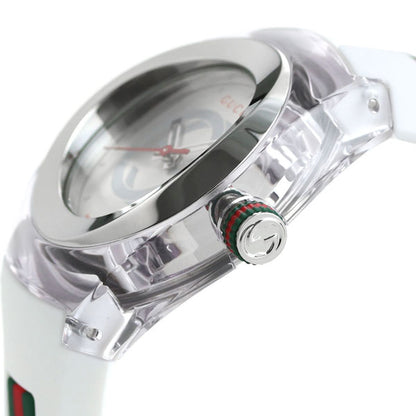 グッチ シンク 36mm レディース 腕時計 ブランド YA137302 シルバー ホワイト YA137302