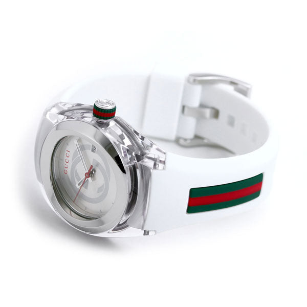 グッチ シンク 36mm レディース 腕時計 ブランド YA137302 シルバー ホワイト YA137302