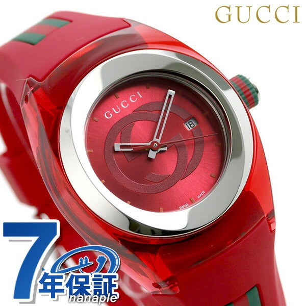グッチ シンク 36mm レディース 腕時計 ブランド YA137303 レッド YA137303