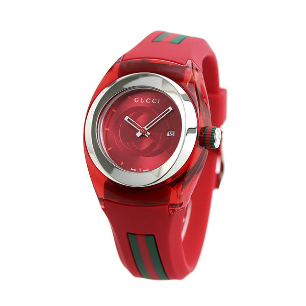 グッチ シンク 36mm レディース 腕時計 ブランド YA137303 レッド YA137303