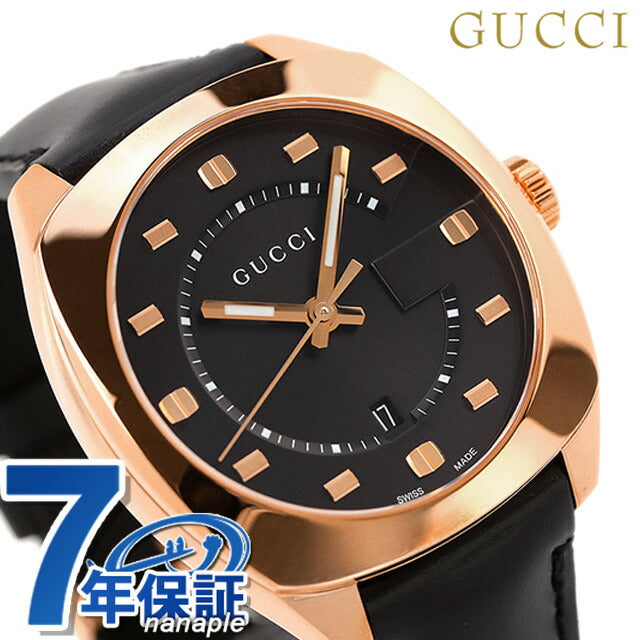 Gucci观看男士GG2570系列40mm瑞士石英手表YA142309 Gucci Black