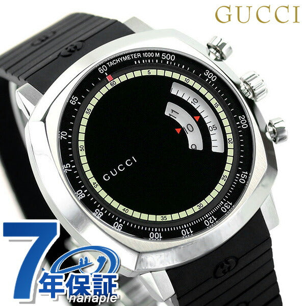 グッチ 時計 メンズ レディース クロノグラフ グリップ 40mm YA157301 腕時計 ブランド ブラック YA157301