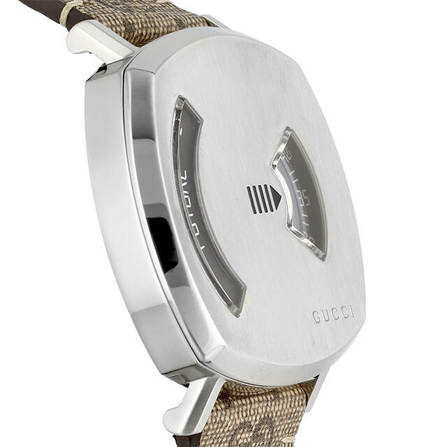 グッチ GRIP クォーツ 電池式 腕時計 ブランド メンズ レディース GUCCI YA157415 アナログ ブラック ブラウン 黒 スイス製 YA157415