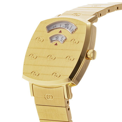 グッチ GRIP クォーツ 電池式 腕時計 ブランド メンズ レディース GUCCI YA157502 アナログ ゴールド スイス製 YA157502