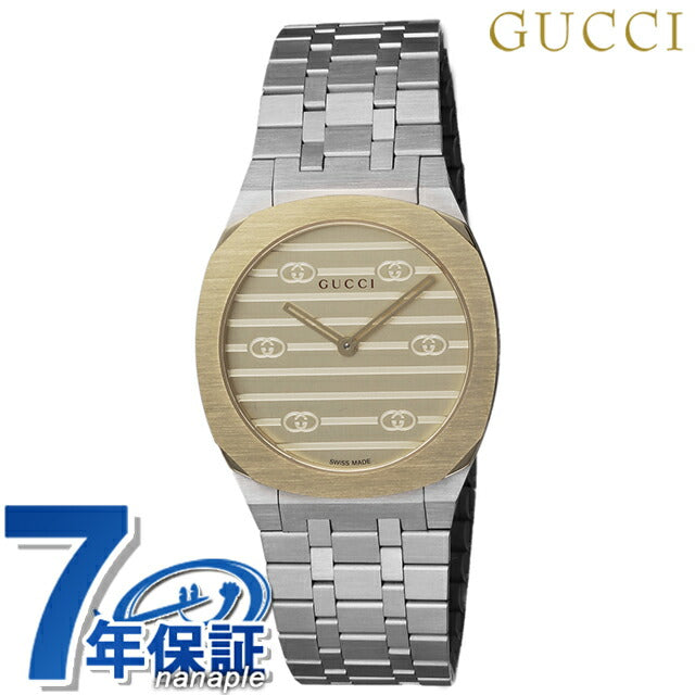 グッチ GUCCI 25H クォーツ 電池式 腕時計 ブランド レディース GUCCI YA163502 アナログ ゴールド スイス製 YA163502
