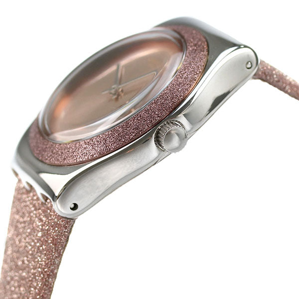 Swatch Clock Ilony Rose Sparkle 33mm Ladies YLS220 IRONY Rose Sparkle Watch Brand Pink Beige